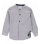 Boys Gray Button Dotted Pattern