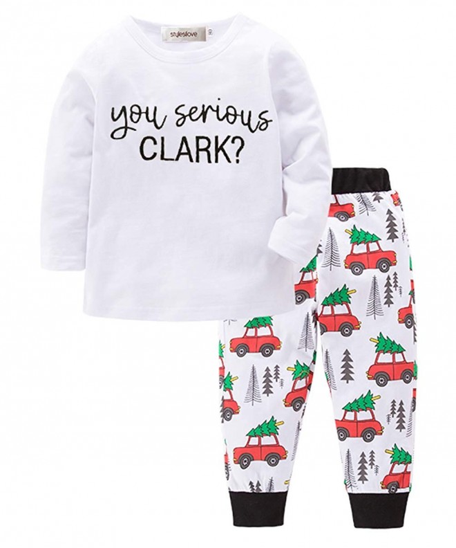 stylesilove Toddle Serious Pattern Pajamas