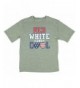 Boys White American Graphic T Shirt