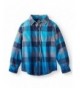 Sleeve Button Plaid Flannel Shirt