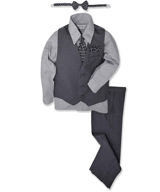 JL40 Pinstripe Formal Dresswear Silver