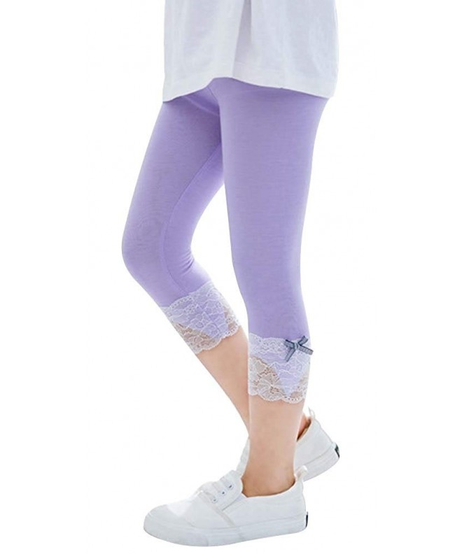 DealHouse Cropped Leggings Tights Bowknot